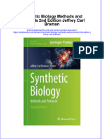 Full Chapter Synthetic Biology Methods and Protocols 2Nd Edition Jeffrey Carl Braman PDF