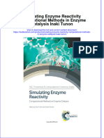 Textbook Simulating Enzyme Reactivity Computational Methods in Enzyme Catalysis Inaki Tunon Ebook All Chapter PDF