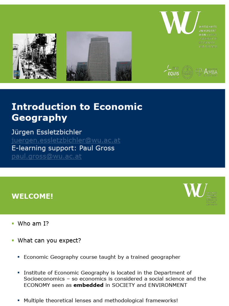 Lecture 1 - Introduction | PDF | Economics | Geography