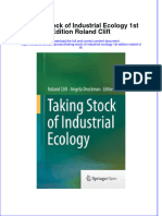PDF Taking Stock of Industrial Ecology 1St Edition Roland Clift Ebook Full Chapter