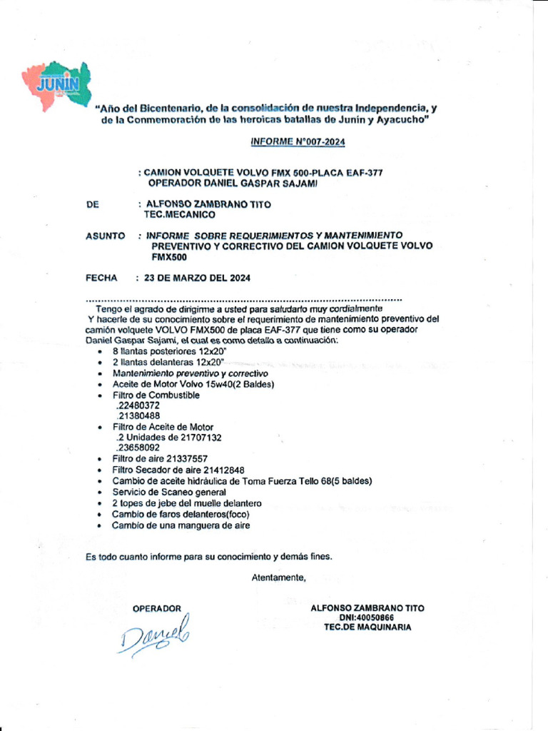 Informe Eaf-377 | PDF