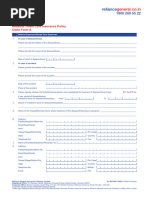 Bajaj Allianz Cashless Pre-Auth Form | PDF