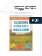 Download pdf Teaching Students With Special Needs In Inclusive Classrooms Diane Pedrotty Bryant ebook full chapter 