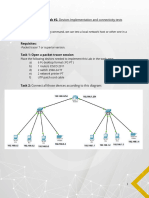 NETWORKING LAB #2 - Devices Implementation and Connectivity Tests