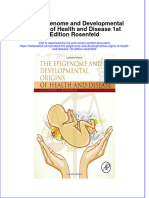 PDF The Epigenome and Developmental Origins of Health and Disease 1St Edition Rosenfeld Ebook Full Chapter