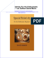 Full Chapter Special Relativity For The Enthusiastic Beginner 1 Ed Edition David Morin PDF