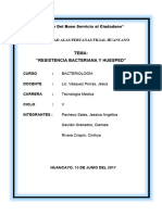 RESISTENCIA BACTERIANA Y HUESPED Monografia