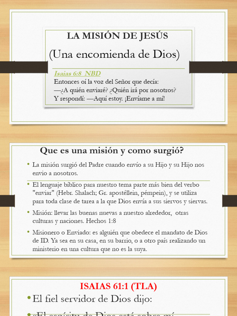 La Misión de Jesús y Nuestro Rol | PDF | Oración | Cristo (título)