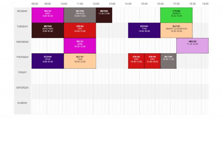 UiTM Timetable Generator 03 13 2024 | PDF