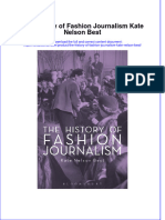 Textbook The History of Fashion Journalism Kate Nelson Best Ebook All Chapter PDF