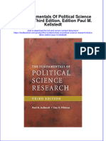 PDF The Fundamentals of Political Science Research Third Edition Edition Paul M Kellstedt Ebook Full Chapter