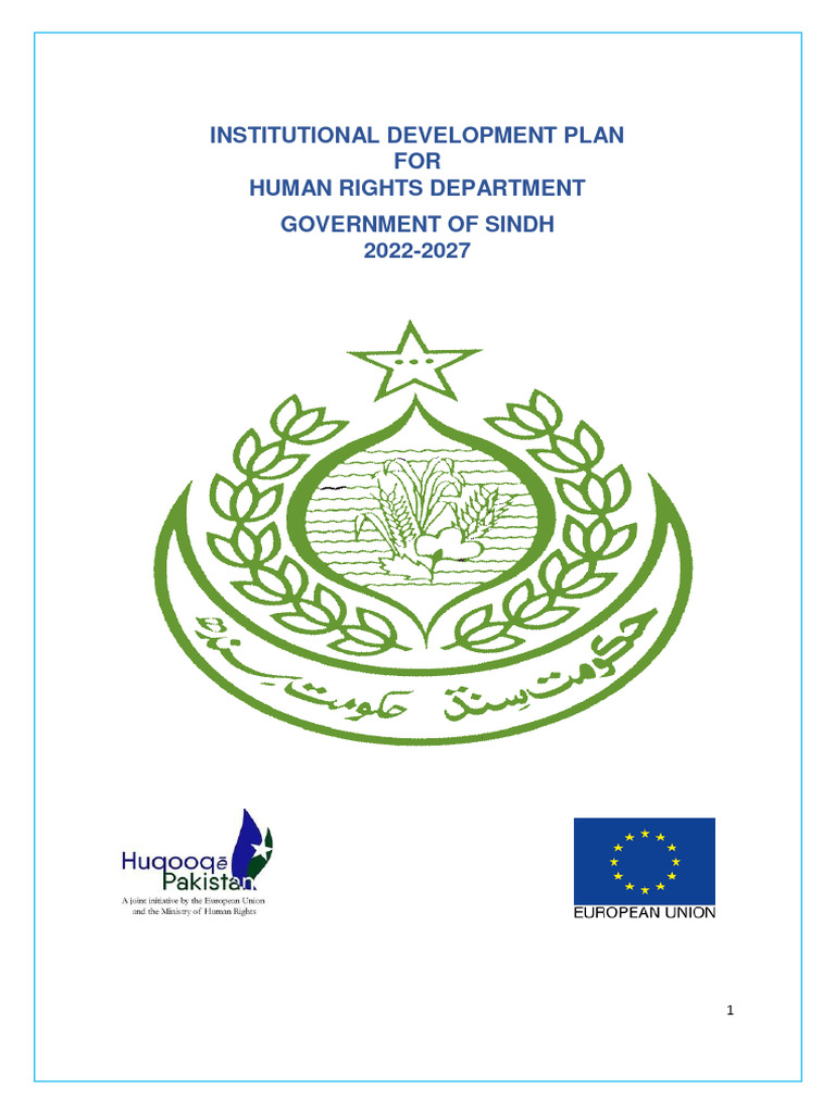 Sindh Human Rights Development Plan | PDF | Human Rights | Governance