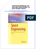 Download textbook Space Engineering Modeling And Optimization With Case Studies 1St Edition Giorgio Fasano ebook all chapter pdf 