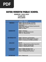 Class 12 Half Yearly Syllabus 2025-26 | PDF