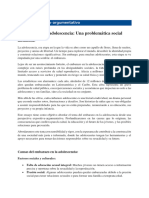 Embarazo en La Adolescencia Una Problemática Social