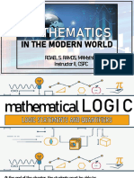 Mathematics in The Modern World Introduction To Propositional Logic