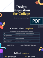Design Inspiration For College by Slidesgo