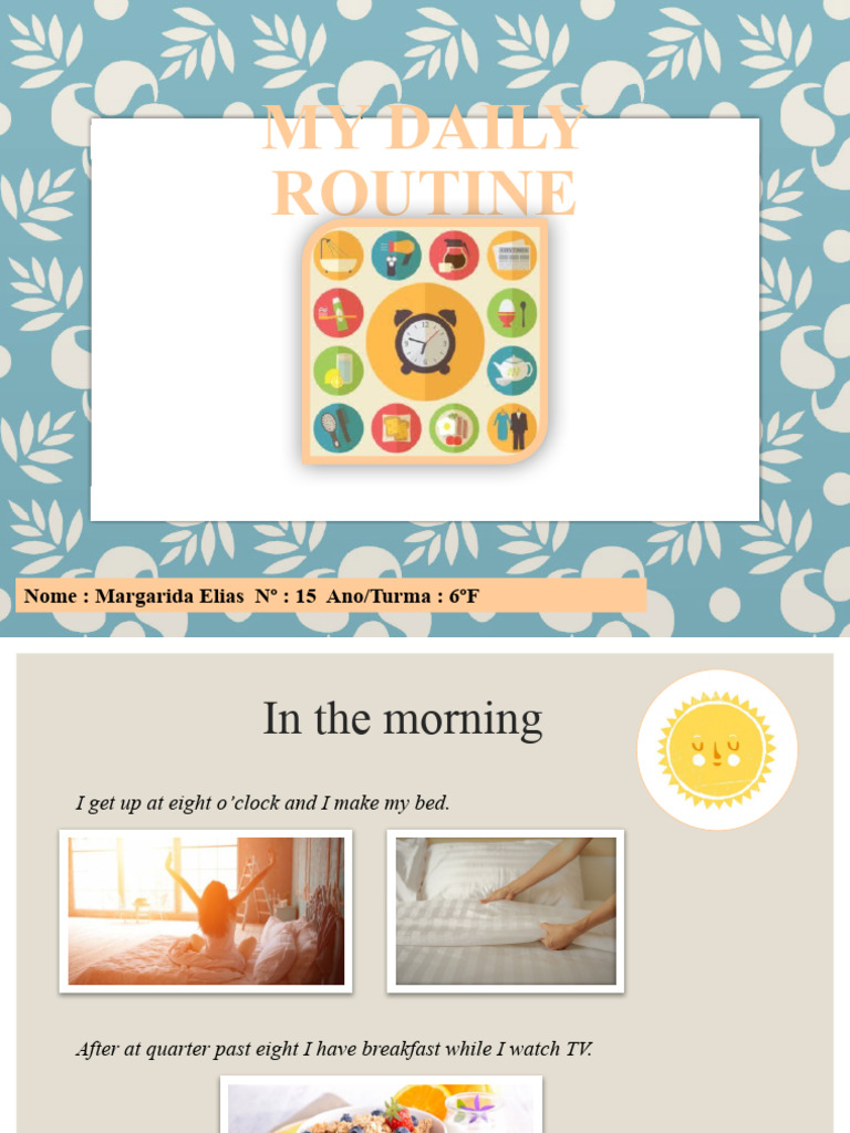 My Daily Routine | PDF | Language Arts & Discipline | Wellness