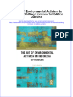 Full Chapter The Art of Environmental Activism in Indonesia Shifting Horizons 1St Edition Jurriens PDF