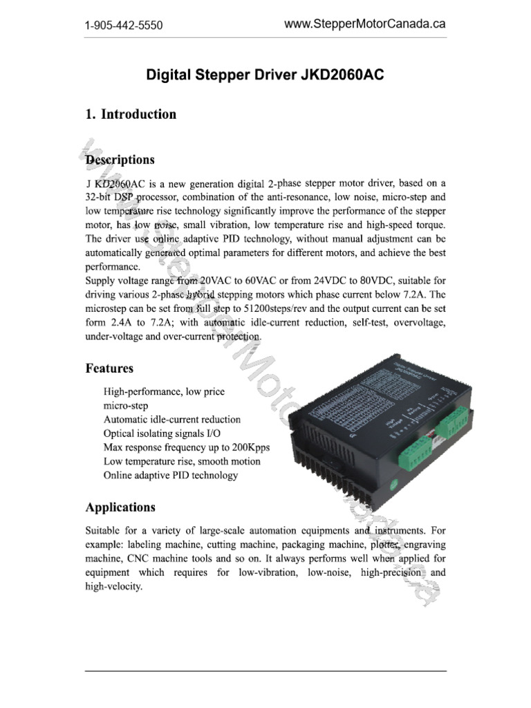 Stepper Motor Connection Guidelines | PDF | Technology & Engineering