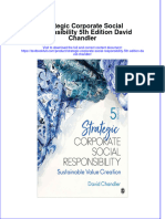 Textbook Strategic Corporate Social Responsibility 5Th Edition David Chandler Ebook All Chapter PDF
