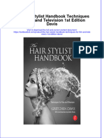 PDF The Hair Stylist Handbook Techniques For Film and Television 1St Edition Davis Ebook Full Chapter