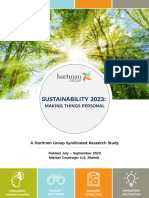 Hartman Group - SUSTAINABILITY 2023 - MAKING THINGS PERSONAL
