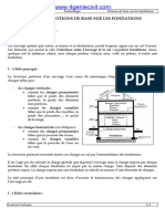 NOTIONS DE BASE SUR LES FONDATIONS