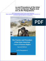 Textbook The Practice and Procedure of The Inter American Court of Human Rights 2Nd Edition Jo M Pasqualucci Ebook All Chapter PDF