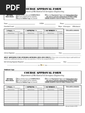 Course Approval Form