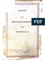 Kalidasa - El reconocimiento de Sakuntala