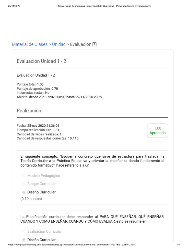 Evaluación Curricular en UTEG | PDF | Plan de estudios | Evaluación