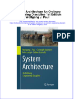 Download full chapter System Architecture An Ordinary Engineering Discipline 1St Edition Wolfgang J Paul pdf docx