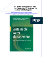 Full Chapter Sustainable Water Management New Perspectives Design and Practices 1St Edition Kenichi Nakagami PDF