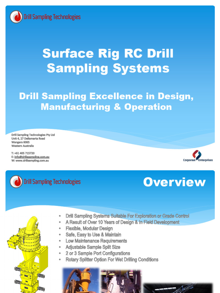 Surface Rig RC Drill Sampling Systems | PDF | Computers | Technology ...