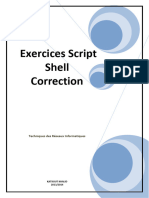 Exercices + Correction - Script Shell