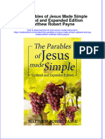 Download textbook The Parables Of Jesus Made Simple Updated And Expanded Edition Matthew Robert Payne ebook all chapter pdf 