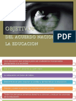 Objetivos Del Acuerdo Nacional Para La Educacion