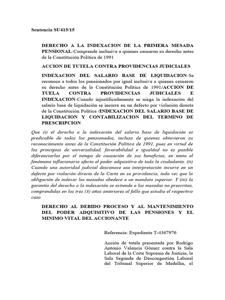 Su415 15 | Descargar gratis PDF | Caso de ley | Debido al proceso