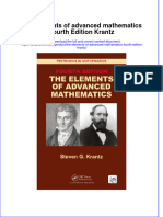 Download pdf The Elements Of Advanced Mathematics Fourth Edition Krantz ebook full chapter 