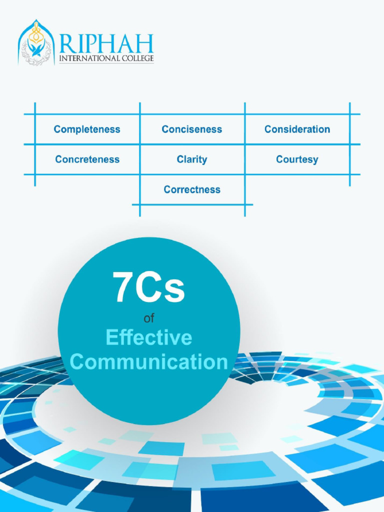 7cs Effective Communications | PDF | Communication | Plagiarism
