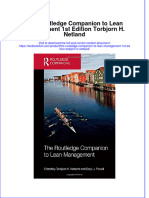 Textbook The Routledge Companion To Lean Management 1St Edition Torbjorn H Netland Ebook All Chapter PDF