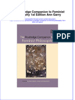 Textbook The Routledge Companion To Feminist Philosophy 1St Edition Ann Garry Ebook All Chapter PDF