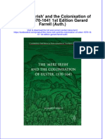 Download textbook The Mere Irish And The Colonisation Of Ulster 1570 1641 1St Edition Gerard Farrell Auth ebook all chapter pdf 