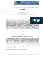 Mulher e Cancer de Mama - Um Olhar Sobre o Corpo Adoecido