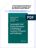 PDF Sustainable Food Drying Techniques in Developing Countries Prospects and Challenges Mahadi Hasan Masud Ebook Full Chapter