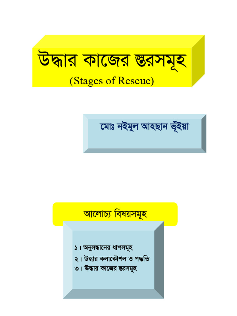 Rescue Operation Stages Explained | PDF | Science & Mathematics