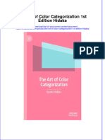 Full Chapter The Art of Color Categorization 1St Edition Hidaka PDF