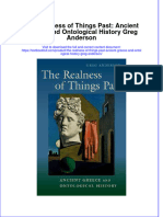 Textbook The Realness of Things Past Ancient Greece and Ontological History Greg Anderson Ebook All Chapter PDF
