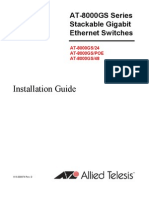 Installation Guide: AT-8000GS Series Stackable Gigabit Ethernet Switches